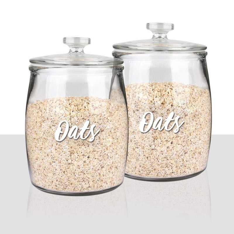 SWOMMOLY 243 White Cursive Pantry Labels for Food Containers, Water Resistant Pantry Kitchen Labels Stickers, Organization Labels for Storage Containers, Jars, Canisters - Image 5